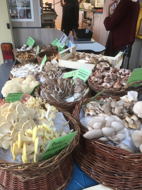 Choice of mushroom in Frankfurt